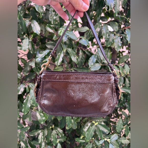 Coach Zoe mini chocolate brown patent leather - Picture 2 of 13